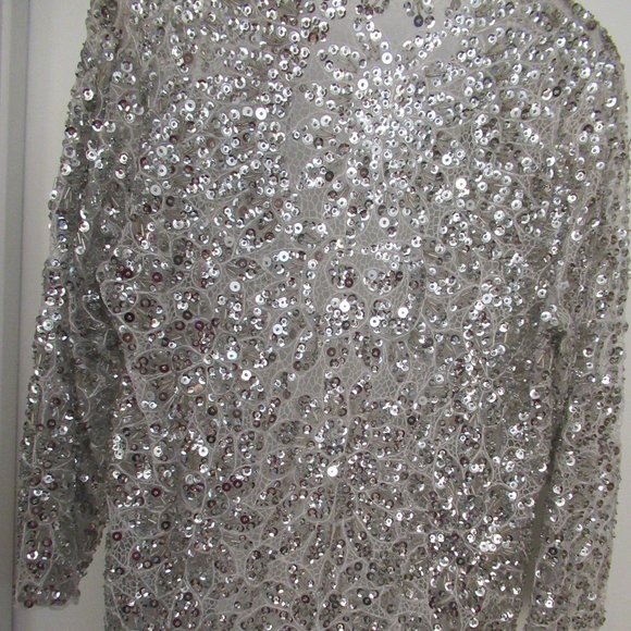 Amazing see through lace and sequined jacket - Picture 4 of 4